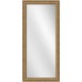 Full Length Wall Mirror 24" x 60" – Silver Frame with Gold Accent (Vertical/Horizontal Mount)