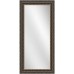 Full Length Mirror 24" x 60" – Black Frame (4 3/8" Width, Standard Profile), Wall Mounted