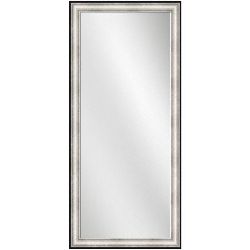 Full Length Mirror Silver w/ Black line Frame 24 x 60