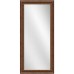 Full Length Wall Mirror 24" x 60" – Walnut Frame with Gold Accent (Vertical/Horizontal Mount)