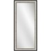 Full Length Wall Mirror 24" x 60" – Silver Frame with Black Accent (Vertical/Horizontal Mount)