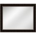 Vanity Mirror Espresso Frame 36" x 48" – Refined Profile (Custom Sizes Available)