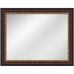 Vanity Mirror 36" x 48" Mahogany Frame – Decorative Wall Mirror