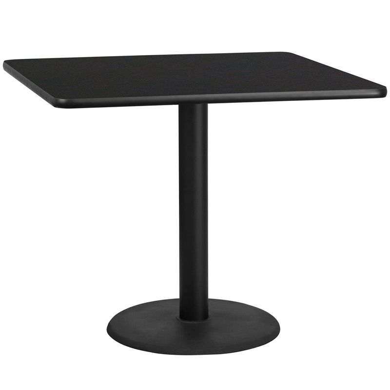 Laminate Table Top with 24'' Round Table Height Base Laminate Table Top with 24'' Round Table Height Base