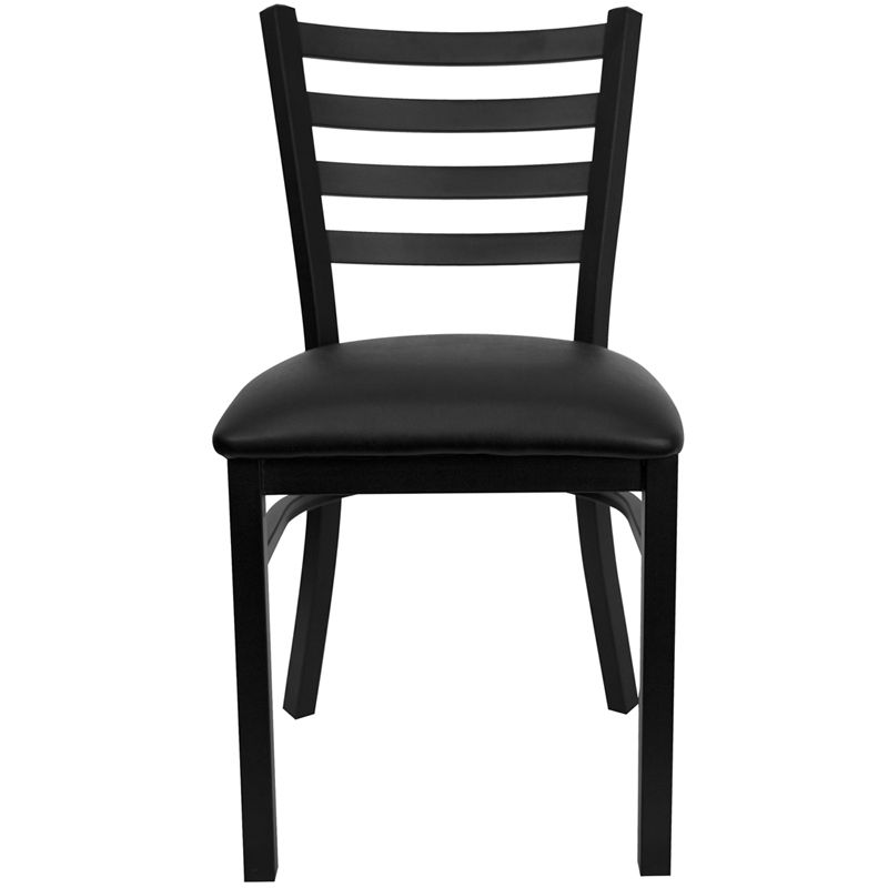 Restaurant Chair - Black Vinyl Seat