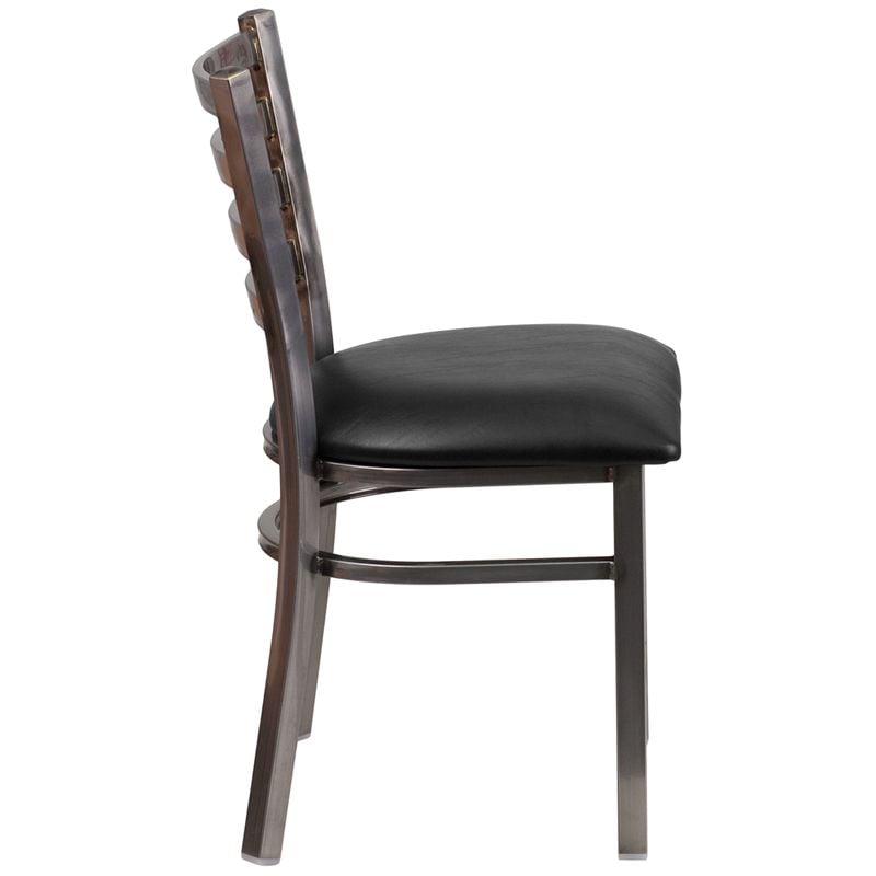 Restaurant Chair - Black Vinyl Seat
