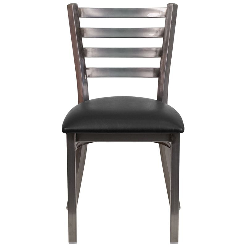 Restaurant Chair - Black Vinyl Seat