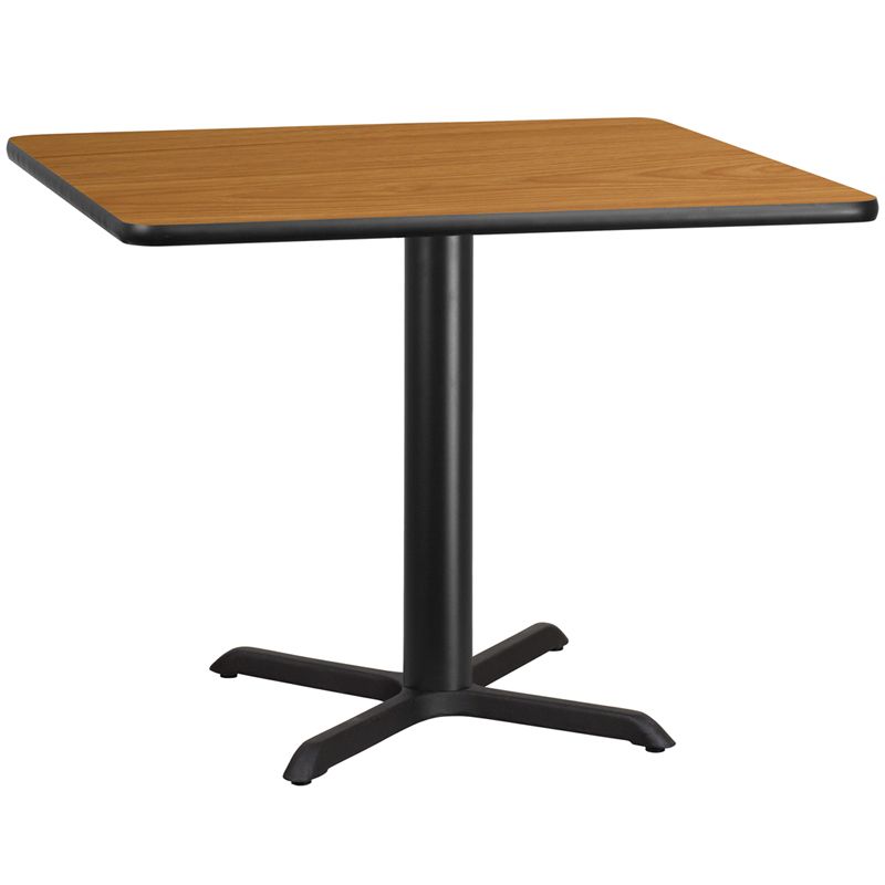 Laminate Table Top with 33'' x 33'' Table Height Base Laminate Table Top with 33'' x 33'' Table Height Base