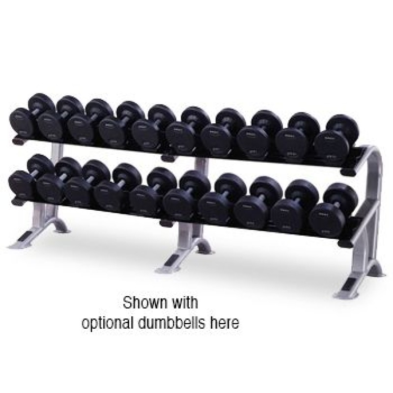 York Pro Style 2-Tier Dumbbell Rack for 10 Pairs (YOR-69046)