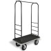 Easy Mover Black Series Bellman’s Cart – 72.5" Hotel Luggage Cart with Multiple Wheel Options