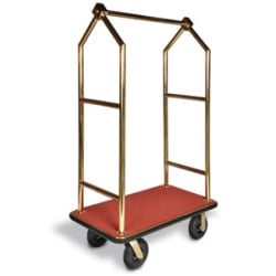 Angled Top Heavy Duty / 26 Gold Bellman's Cart