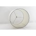 12 x 17 x 15.5 White Linen Fabric Hardback Round Lamp Shade