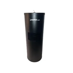 Black Stainless Steel Floor Stand Wipes Dispenser