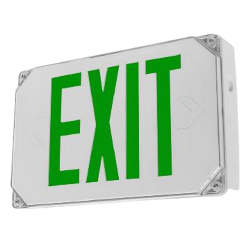 Led Exit Light Wet Location Double-Face Green & Red 7110d