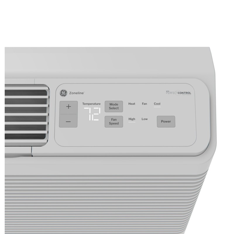 GE Zoneline Heat Pump Unit with Variable Speed Inverter Technology and Makeup Air 15,000 BTU, 230/208 Volt AZVS15DMXWA