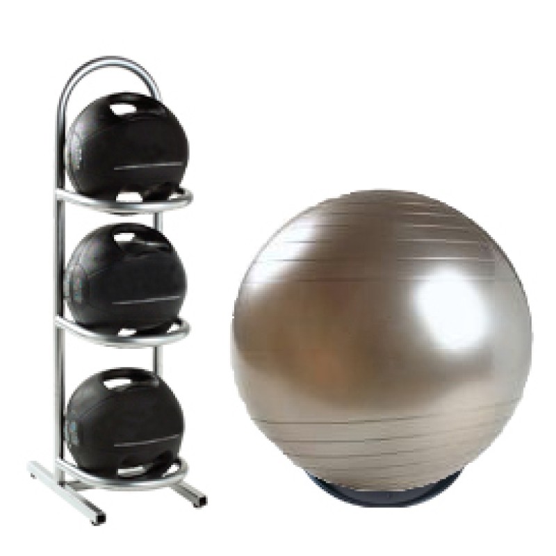 Personal Core Fitness Kit with Medicine Balls & Stability Ball Set