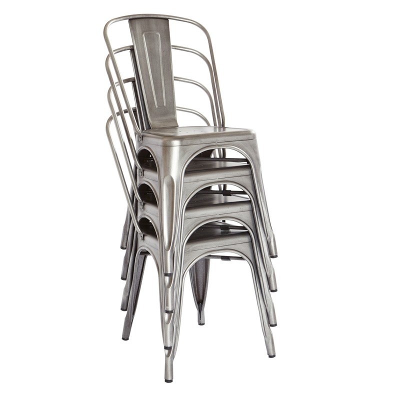 BRW29A4-BS Bristow Armless Metal Chair