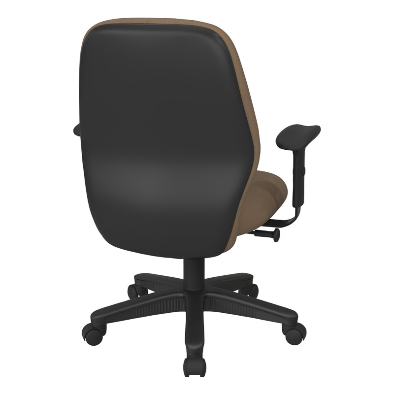 3121-232 Mid Back 2-to-1 synchro Tilt Chair with 2 -Way Adjustable Soft Padded Arms