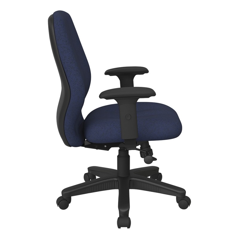 3121-354 Mid Back 2-to-1 synchro Tilt Chair with 2 -Way Adjustable Soft Padded Arms