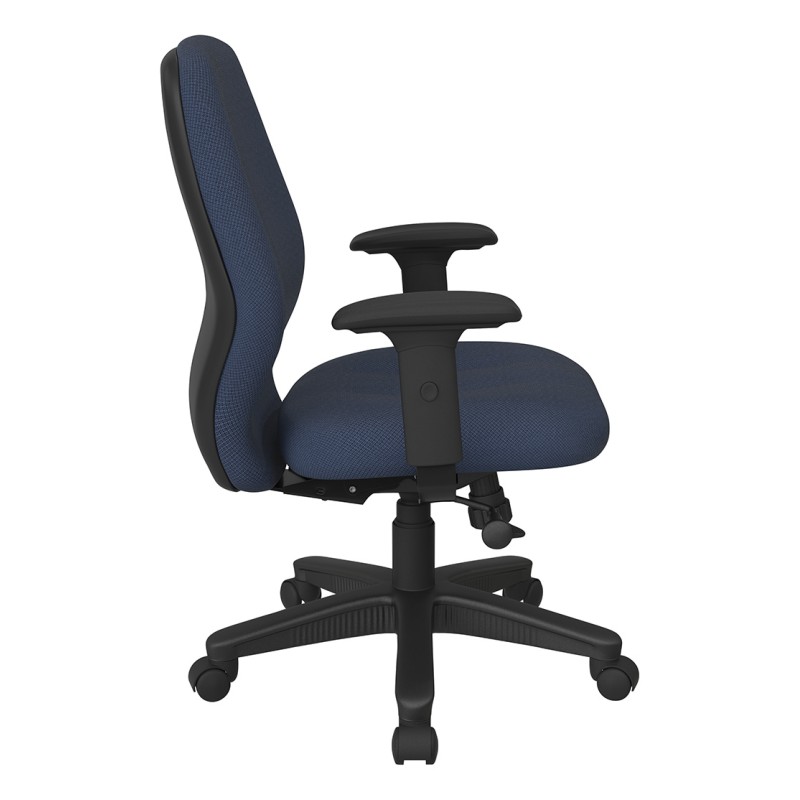 3121-296 Mid Back 2-to-1 synchro Tilt Chair with 2 -Way Adjustable Soft Padded Arms