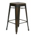 BRW3026A2-AC Bristow 26" Antique Metal Barstools, Antique COPPER, 2-PACK