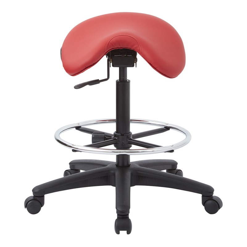 ST205-R100 Backless Stool with Saddle Seat