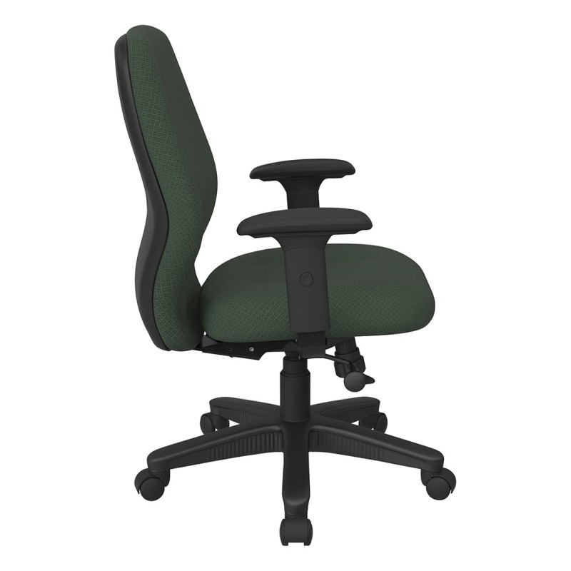 3121-106 Mid Back 2-to-1 synchro Tilt Chair with 2 -Way Adjustable Soft Padded Arms
