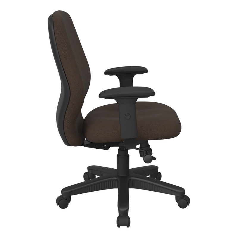 3121-K011 Mid Back 2-to-1 synchro Tilt Chair with 2 -Way Adjustable Soft Padded Arms