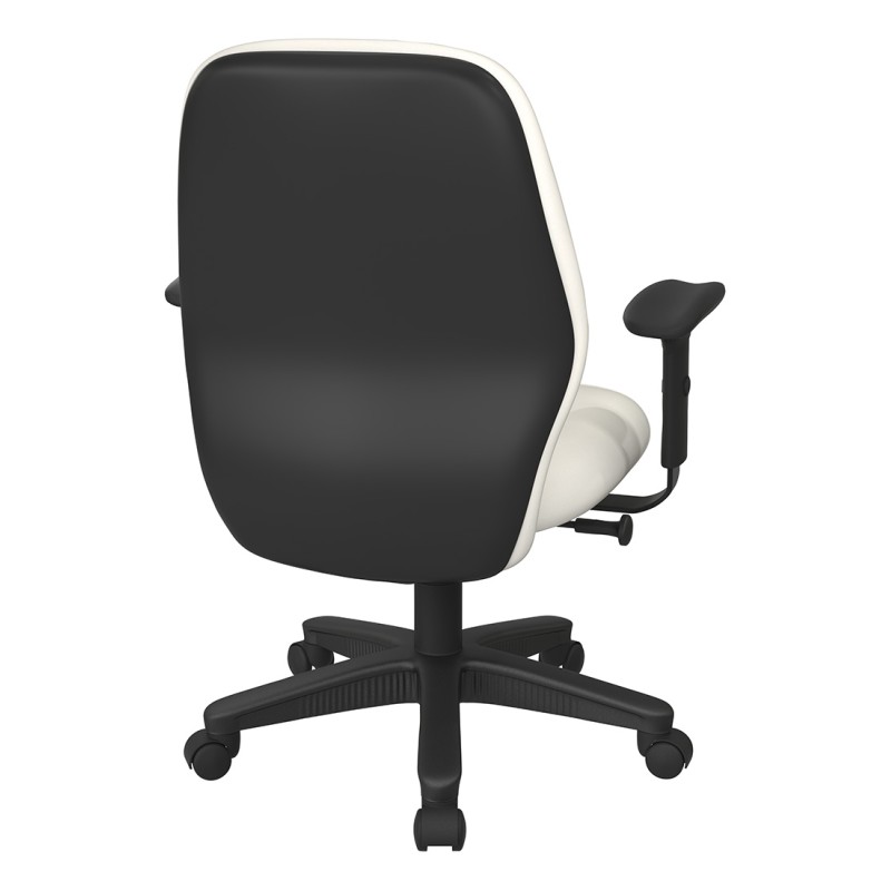 3121-R101 Mid Back 2-to-1 synchro Tilt Chair with 2 -Way Adjustable Soft Padded Arms