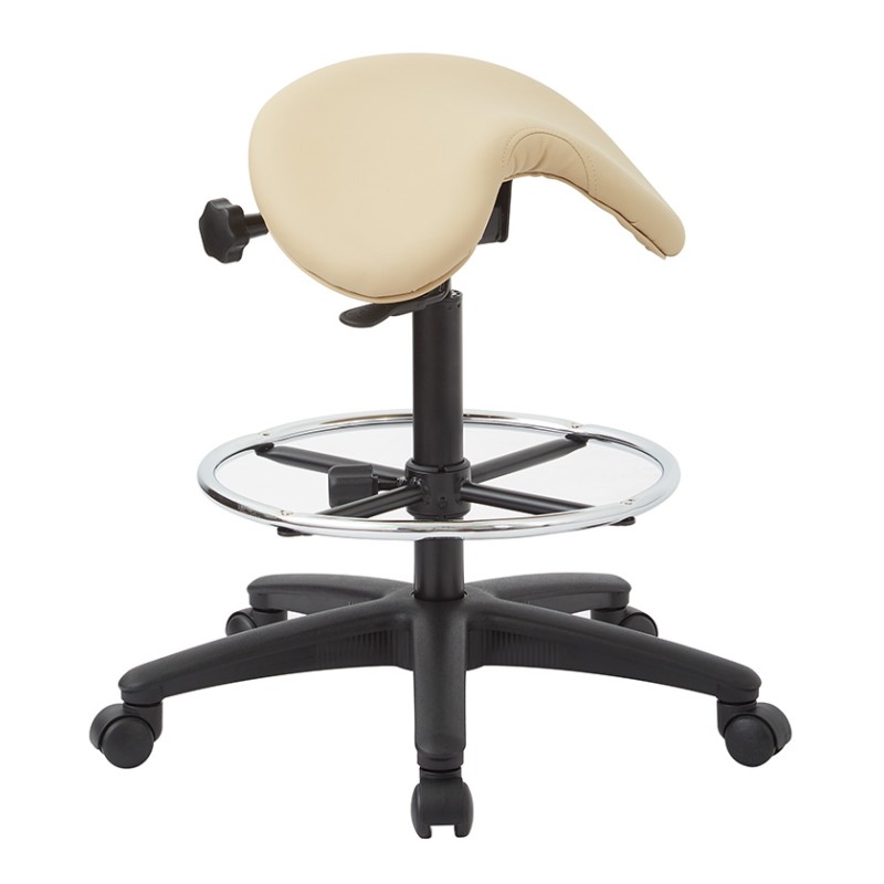 ST205-R104 Backless Stool with Saddle Seat