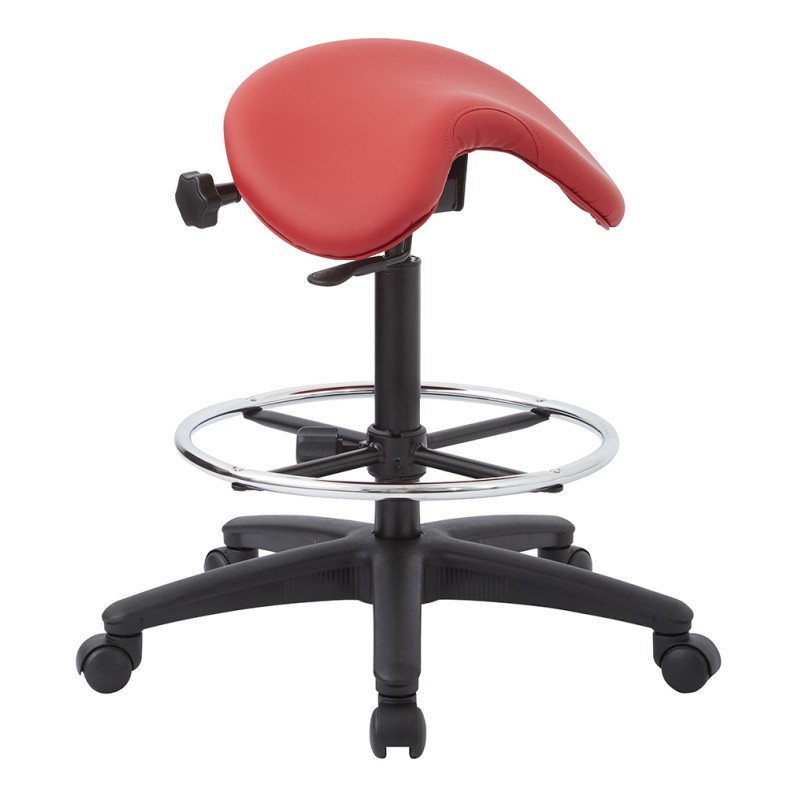 ST205-R100 Backless Stool with Saddle Seat