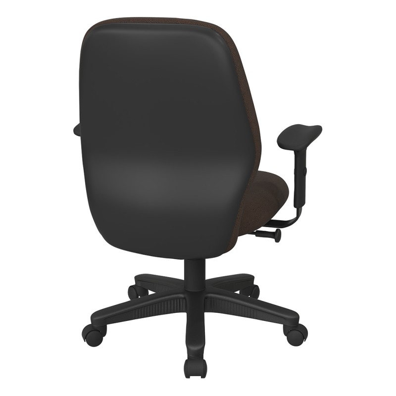 3121-K011 Mid Back 2-to-1 synchro Tilt Chair with 2 -Way Adjustable Soft Padded Arms