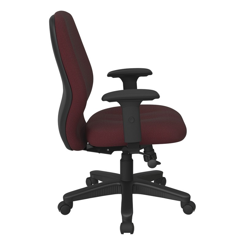 3121-298 Mid Back 2-to-1 synchro Tilt Chair with 2 -Way Adjustable Soft Padded Arms