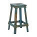 NCL3126-ATQ New Castle 26" Antique Turquoise Metal Barstool, KD