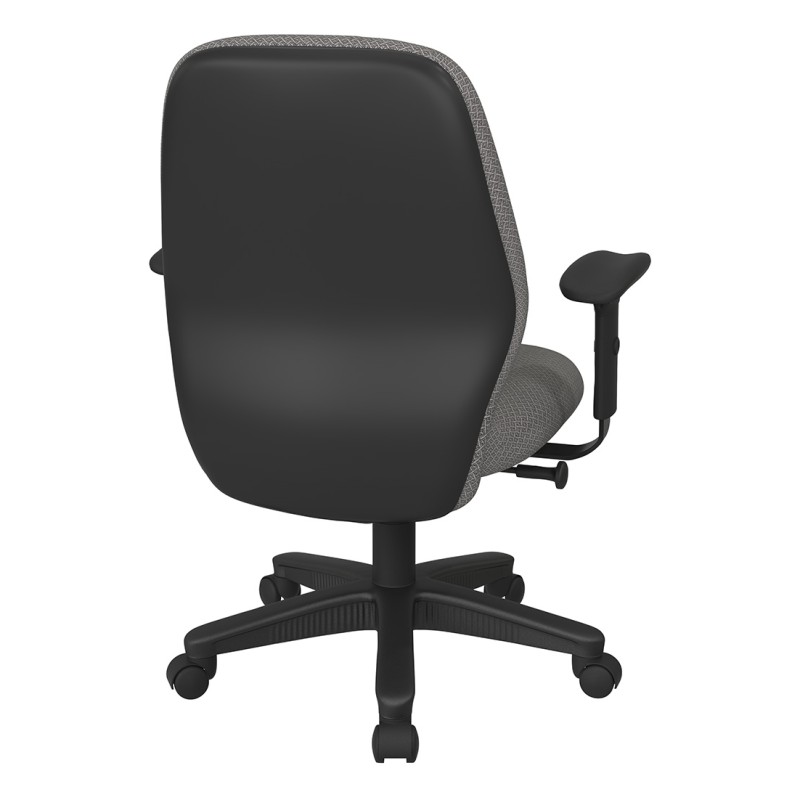 3121-107 Mid Back 2-to-1 synchro Tilt Chair with 2 -Way Adjustable Soft Padded Arms