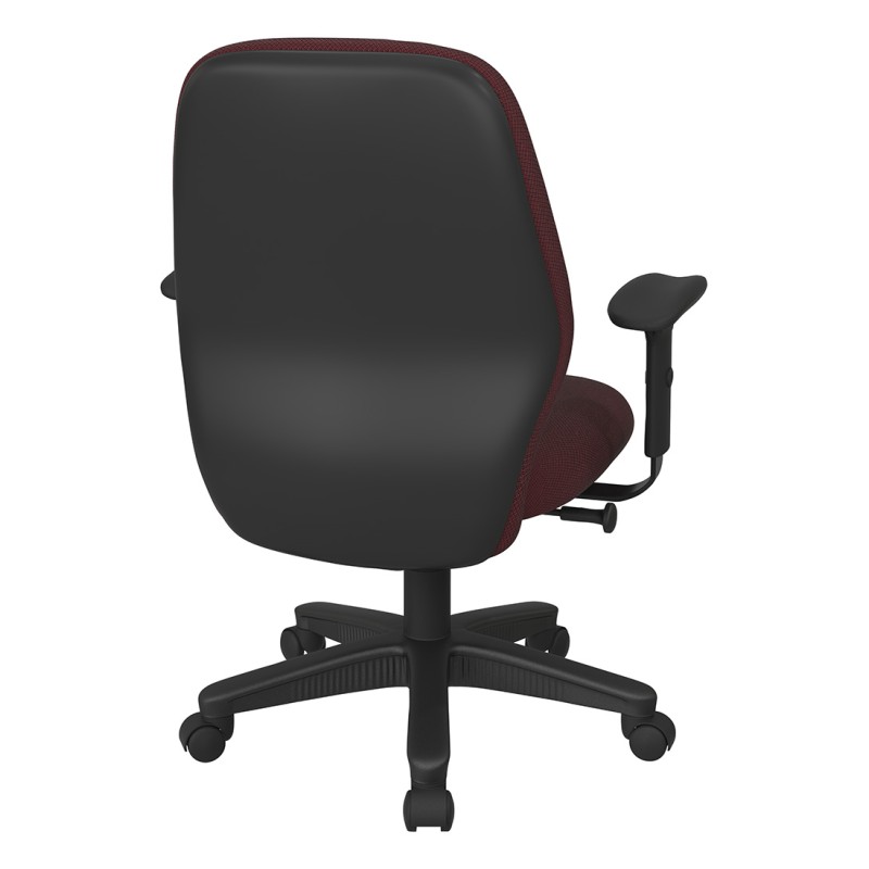 3121-298 Mid Back 2-to-1 synchro Tilt Chair with 2 -Way Adjustable Soft Padded Arms