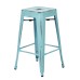 BRW3026A2-ASB Bristow 26" Antique Metal Barstools, Antique SKY BLUE, 2-PACK