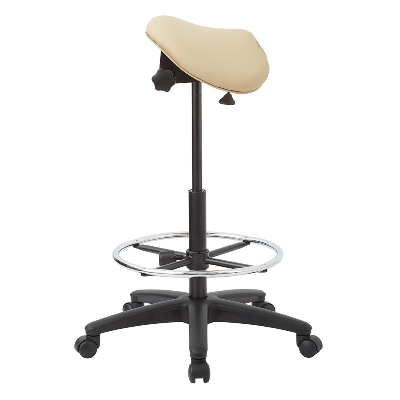 ST205-R104 Backless Stool with Saddle Seat