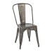 BRW29A4-C210-1 Bristow Armless Chair, Matte Galvanized Finish, 4 PACK