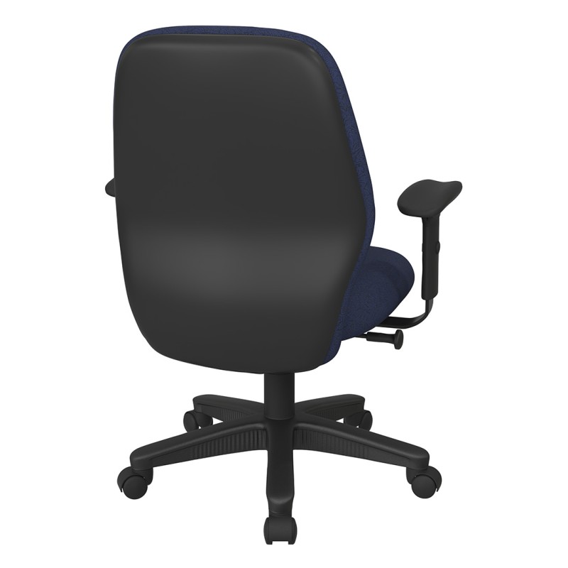 3121-354 Mid Back 2-to-1 synchro Tilt Chair with 2 -Way Adjustable Soft Padded Arms