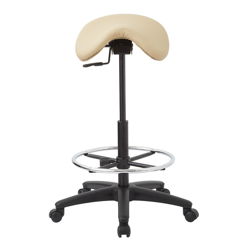 ST205-R104 Backless Stool with Saddle Seat