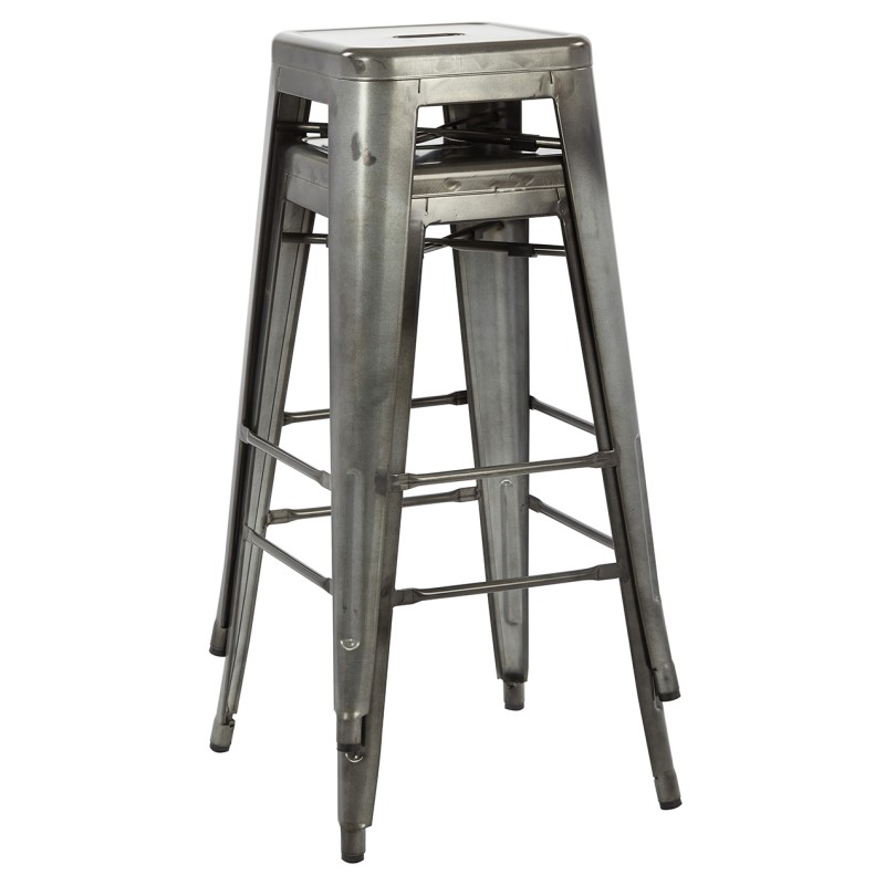 BRW3030A2-C210-1 Bristow 2/CTN Backless Metal Barstool