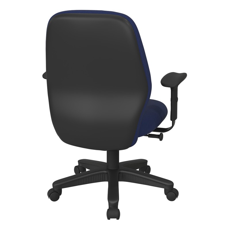 3121-225 Mid Back 2-to-1 synchro Tilt Chair with 2 -Way Adjustable Soft Padded Arms