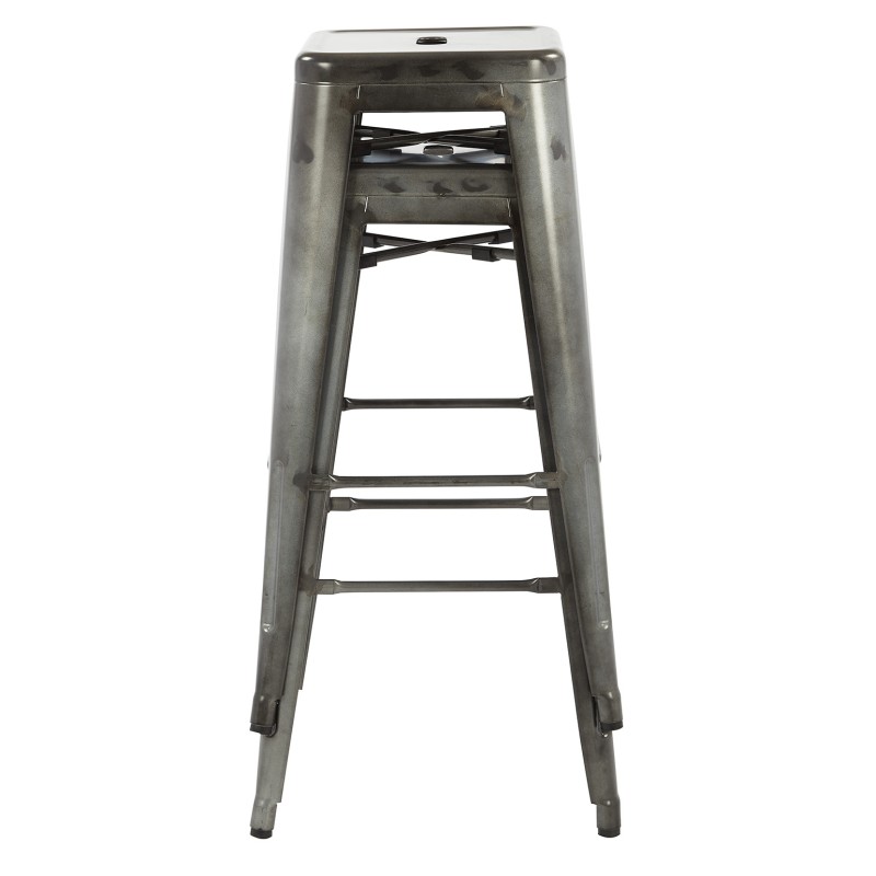 BRW3030A2-C210-1 Bristow 2/CTN Backless Metal Barstool