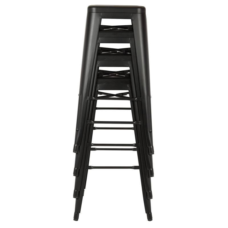 BRW3030A4-C230 Bristow 4/CTN 30" Backless Metal Barstool