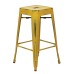 BRW3026A2-AY Bristow 26" Antique Metal Barstools, Antique YELLOW WITH BLUE SPECKS, 2-PACK