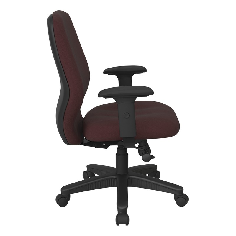 3121-227 Mid Back 2-to-1 synchro Tilt Chair with 2 -Way Adjustable Soft Padded Arms