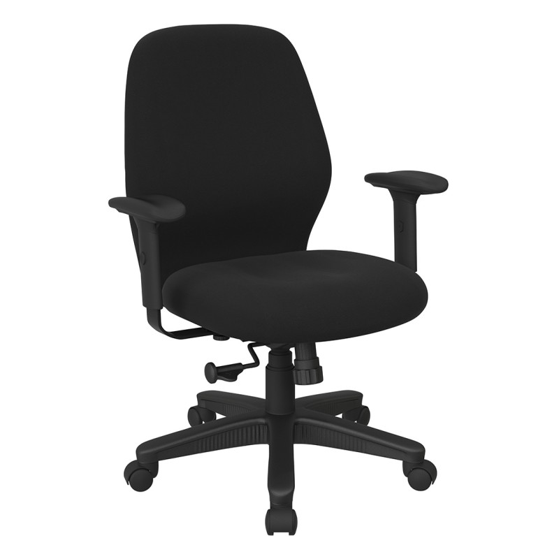 3121-231 Mid Back 2-to-1 synchro Tilt Chair with 2 -Way Adjustable Soft Padded Arms