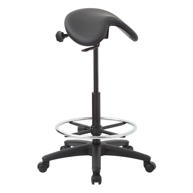 ST205-R107 Backless Stool with Saddle Seat