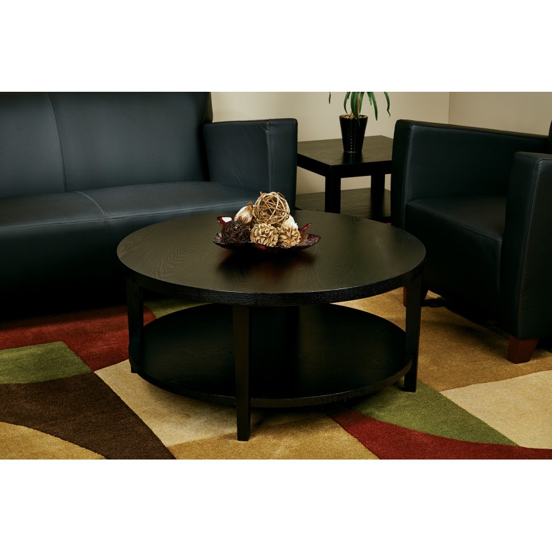MRG12-BK Merge 36" Round Coffee Table